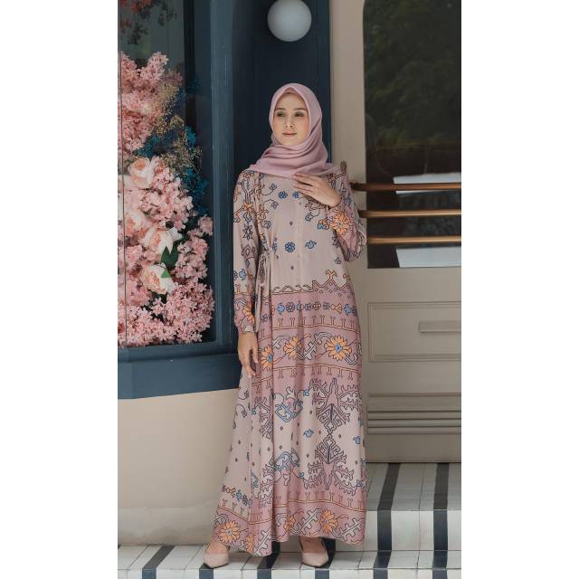 MYLADY NIRMALA NUDE DRESS GAMIS MOSSCREPE PREMIUM