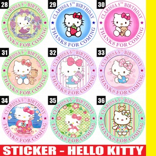 60 STIKER  LABEL BAG KUE  SOUVENIR ULTAH ULANG  TAHUN  