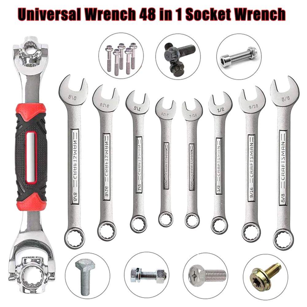 Solighter Ratchet Spanner Sepeda Rumah Kunci Pipa Multi-Fungsi Memperbaiki Tubing Wrench Aksesoris Bersepeda Hexagon Wrench