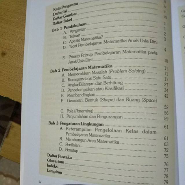 Buku mengenal matematika sejak usia dini penerbit arya duta