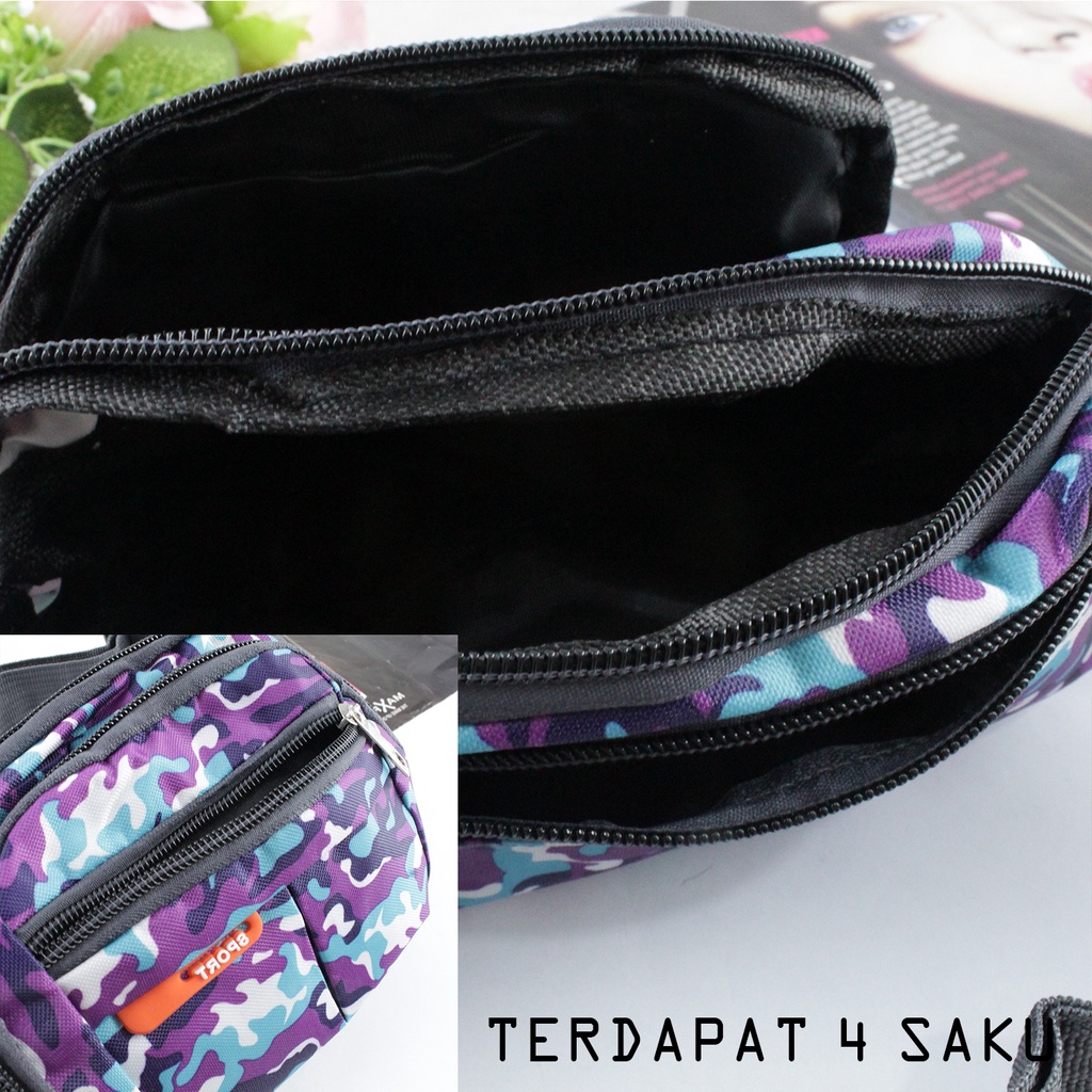 Promo Cuci Gudang Tas Waistbag / Tas Selempang Unisex import Premium - YB-03