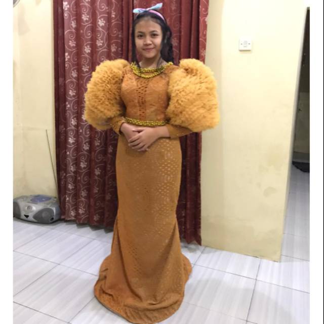 Gaun Gold Dress Gold Gaun Emas Gaun Singer Gaun MC Gaun Unik Gaun Pesta