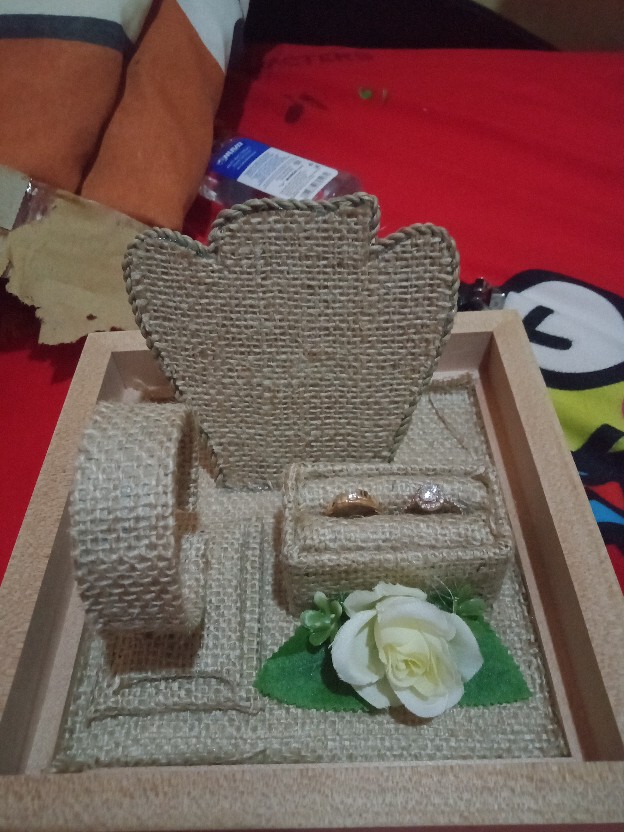 Tempat Perhiasan Seserahan Cincin Gelang Kalung Rustic - Kcgkr