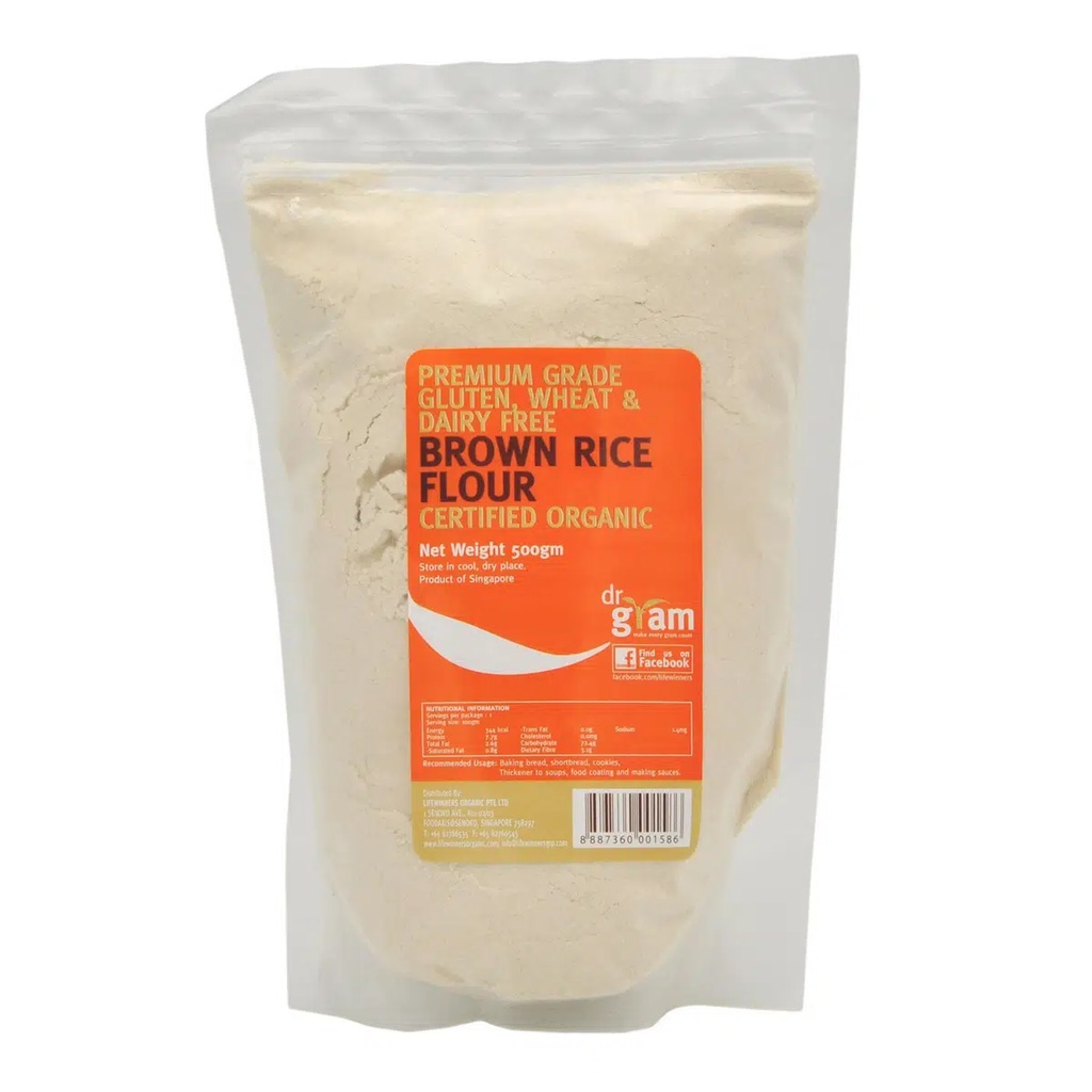 

Dr Gram Organic Brown Rice Flour - 500gr