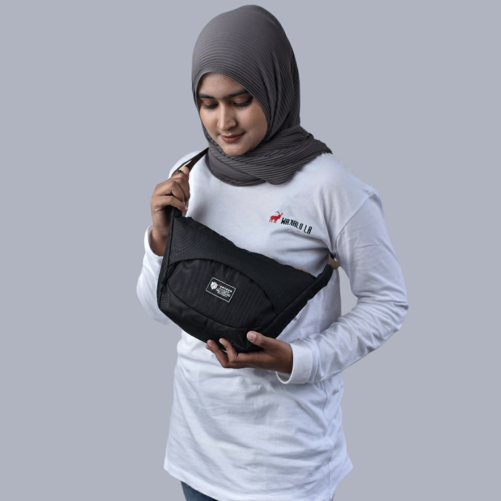 FANTEUS - Slingbag Combi Tas Selempang Pria Wanita Bahan Canvas