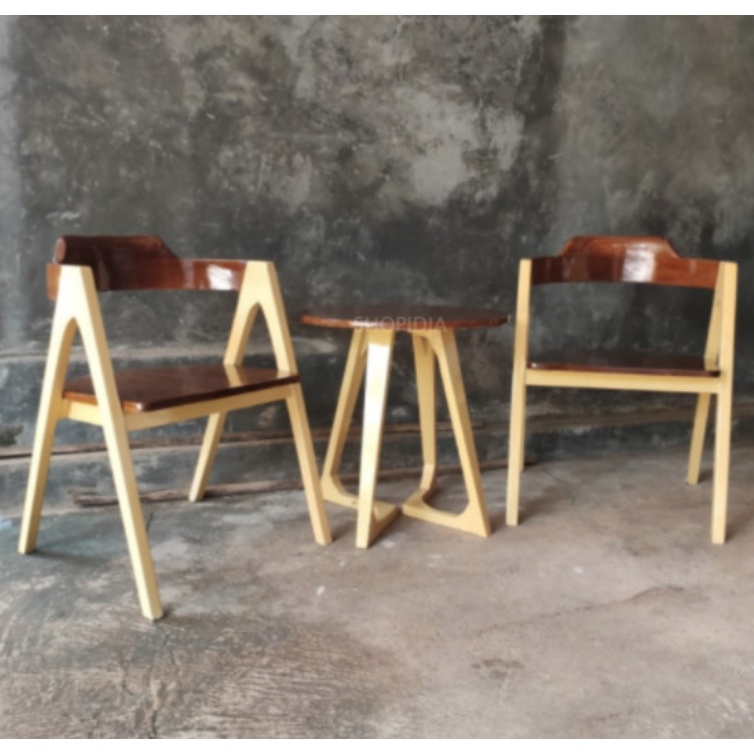 Kursi teras Modern minimalis Kayu jati Solid tamu