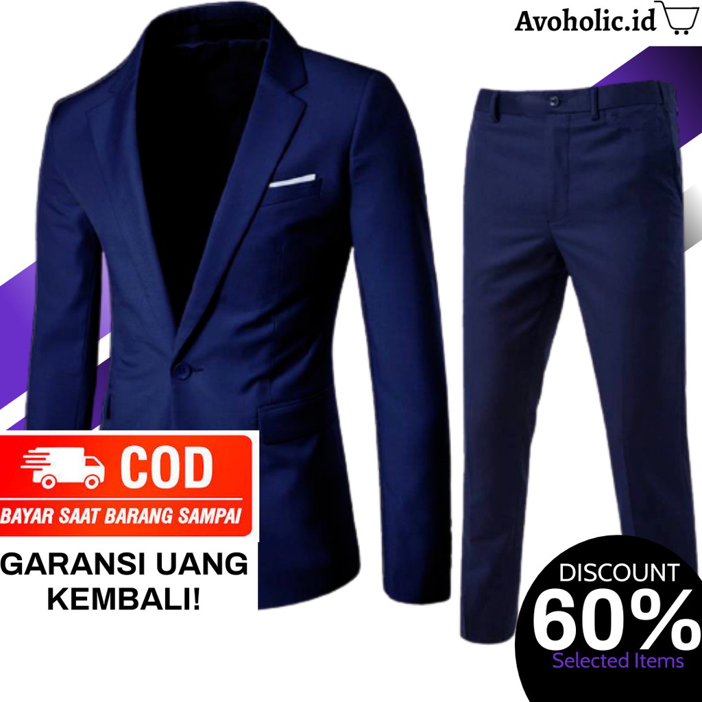 AVOHOLIC SETELAN JAS PRIA JAS KERJA JAS FORMAL DAN CELANA FORMAL CELANA KERJA