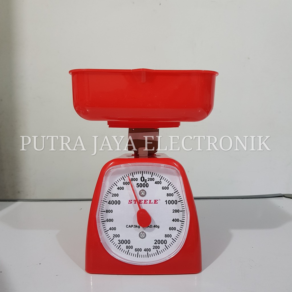 TIMBANGAN KUE STEELE TM05 5KG PLASTIK KITCHEN SCALE ANALOG