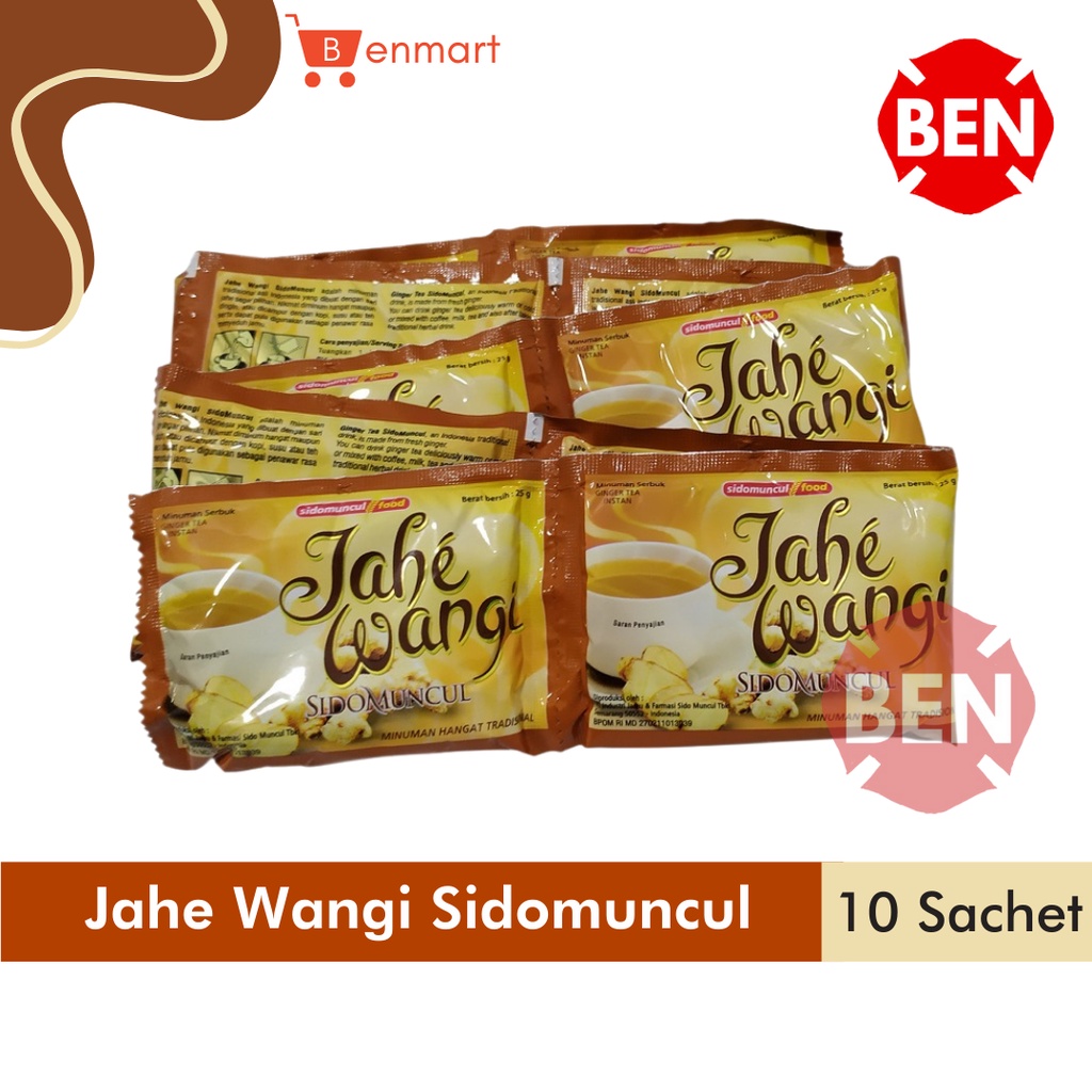 

Jahe Wangi SidoMuncul 1 Renceng 10 Sachet - Sido Muncul Minuman Hangat