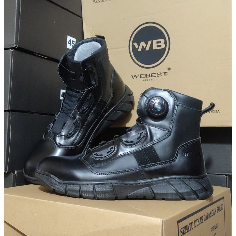 Sepatu pdh midtrack webest WB tali putar