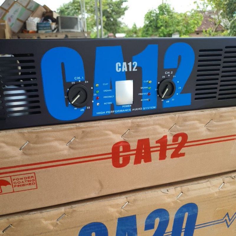 BOX POWER AMPLIFIER CA12 / CA-12 PLUS KNOP PLUS LAMPU INDIKATOR SIGNAL