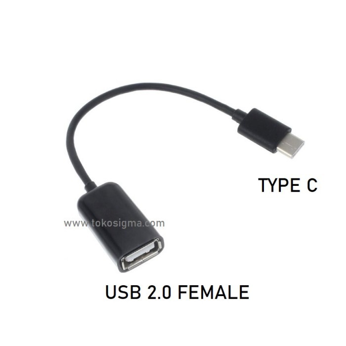 KABEL OTG USB TYPE C TO USB 2.0 FEMALE