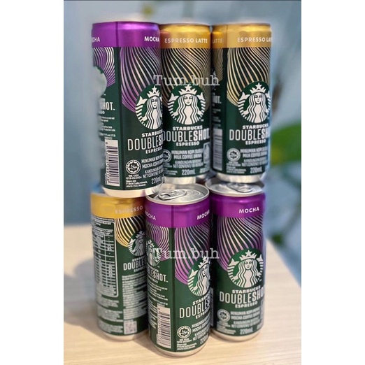 

Starbucks Doubleshot Espresso Latte / Mocha Kaleng 220mL Can / Kopi Double Shot