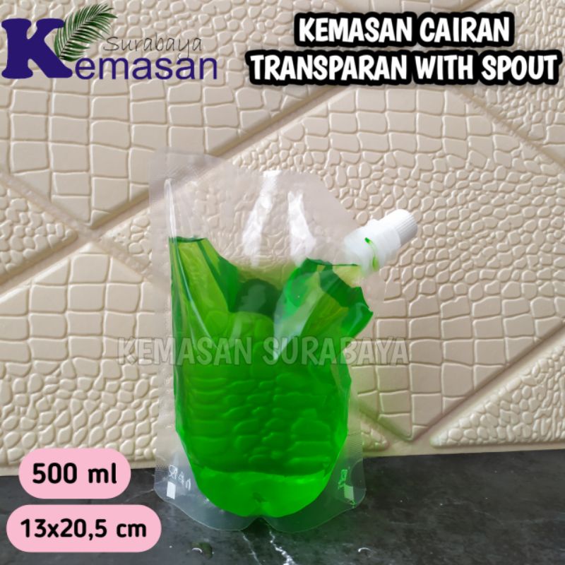 SPOUT PACK KPACK 500ml POUCH CAIRAN KEMASAN MINUMAN JUS SUSU MINYAK KPACK