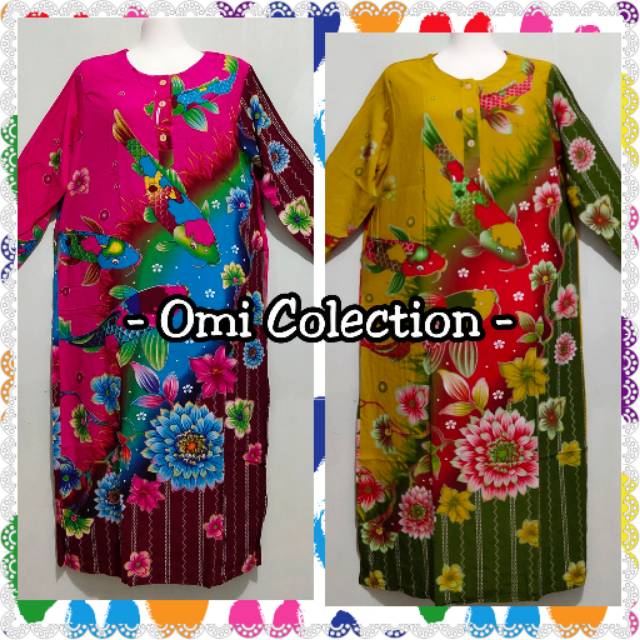 Daster Kencana Ungu Lebel Biru