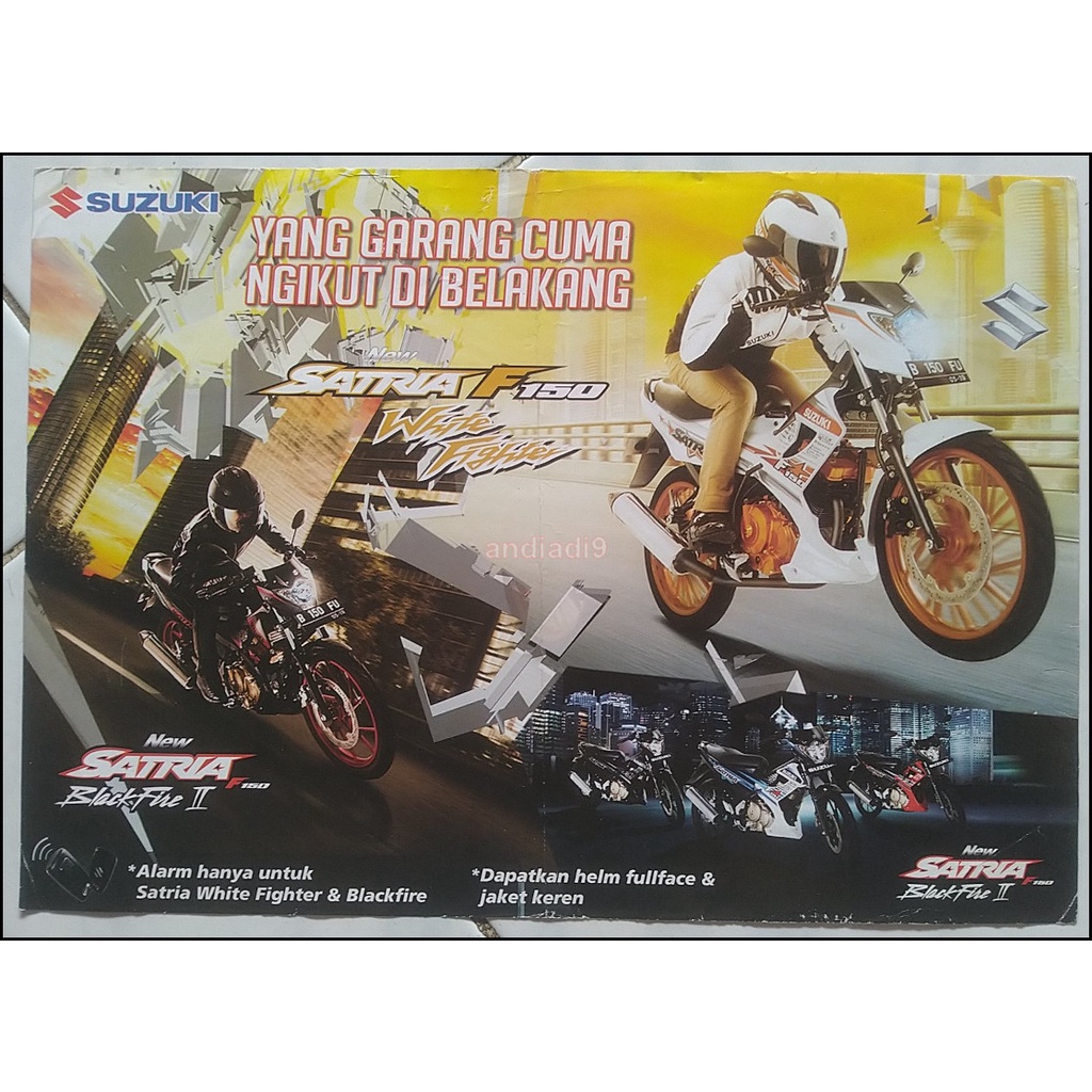 BROSUR SEPEDA MOTOR SUZUKI SATRIA F 150