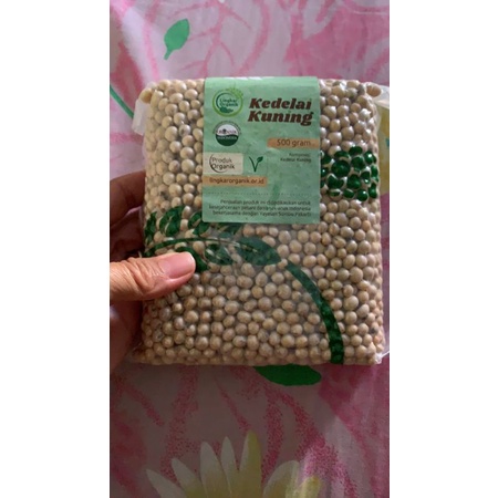 Kacang Kedelai Kuning - Lingkar Organik - 500gr - Kemasan Original - Vakum