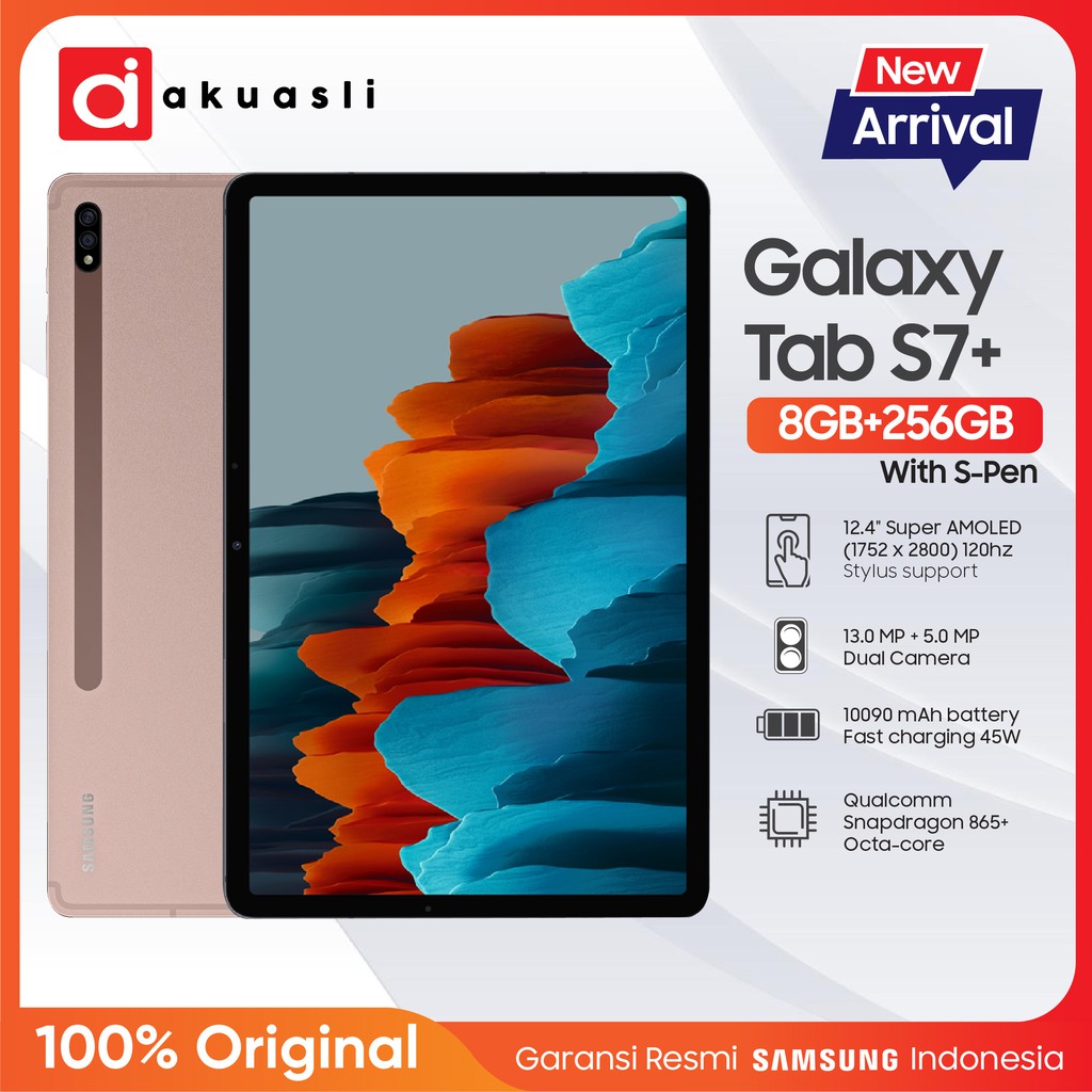 Samsung Galaxy Tab S7 Plus [8GB/256GB] - Garansi Resmi