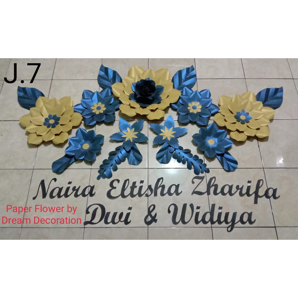 PAPER FLOWER - DEKORASI LAMARAN - DEKORASI ULTAH - BUNGA KERTAS