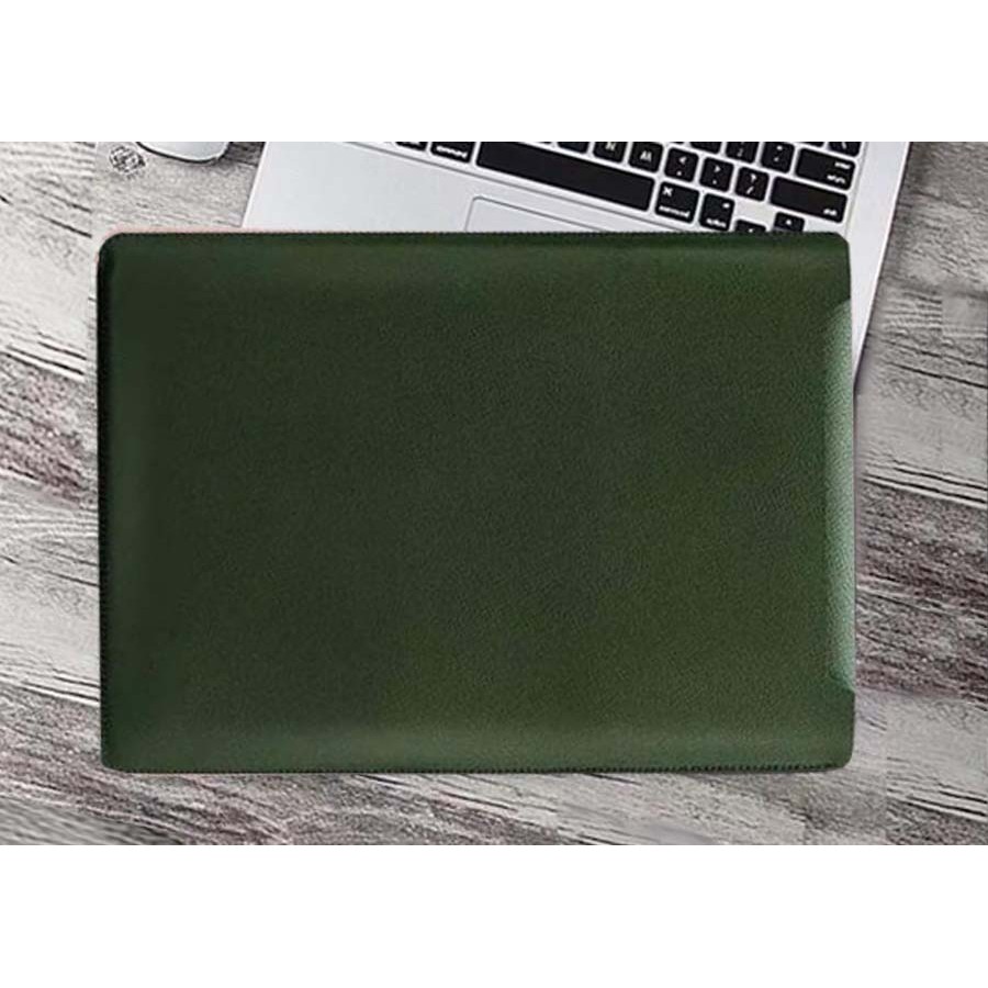 Tas Laptop Softcase Sleeve Slim PU Leather 14 inch - ijo army