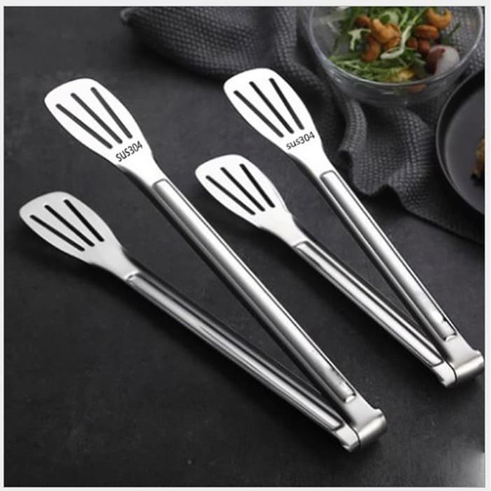 paket 2 pcs Penjepit Makanan Stainless BUY 1 GET 1 ANTI KARAT