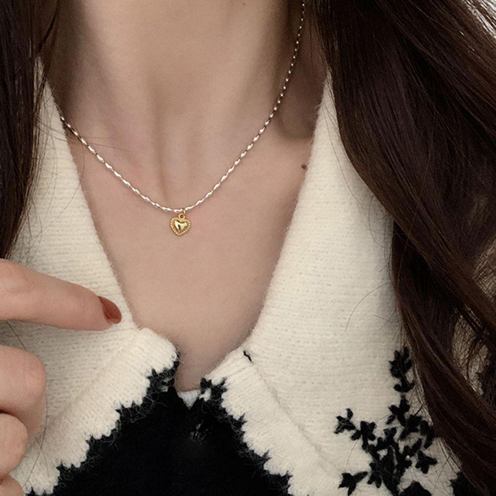 Mxbeauty Kalung Geometris Kepribadian Trendi Hadiah Lingkaran Perempuan Liontin Gadis Wanita Rantai Klavikula