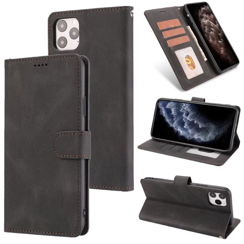 Leather Case Flip Cover Wallet ASUS ZENFONE MAX PRO M1 M2 Case Dompet Kulit Casing Lipat