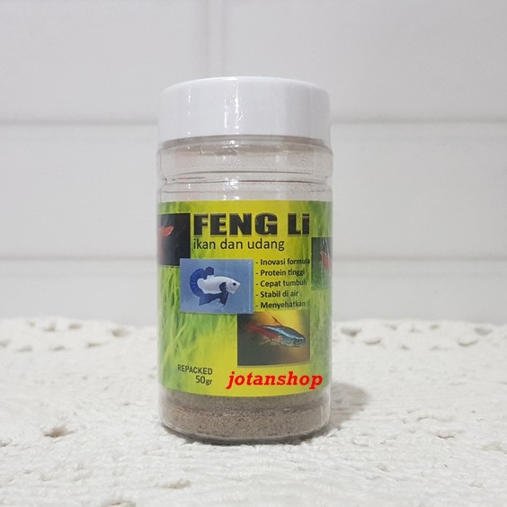 Feng Li fengli Platinum 1 pakan makanan udang lobster burayak ikan cupang guppy 50gr