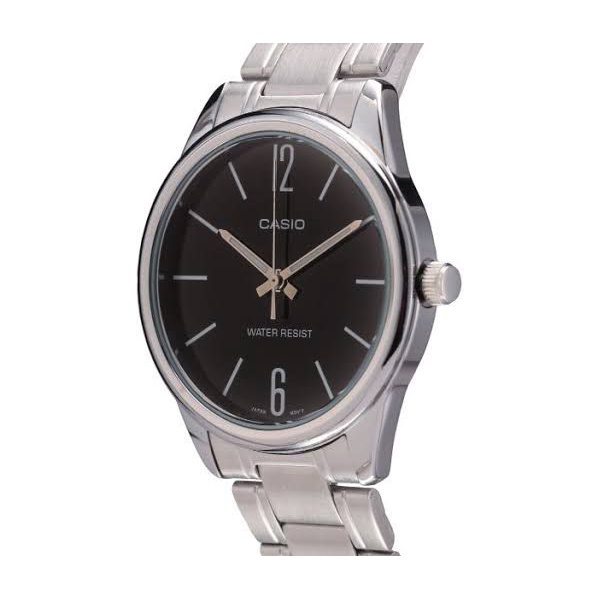 PA JAM TANGAN RANTAI PRIA / WANITA  CASIO MTP V001D ANALOG QUARTZ GROSIR IMPORT STAINLESS STEEL CS011