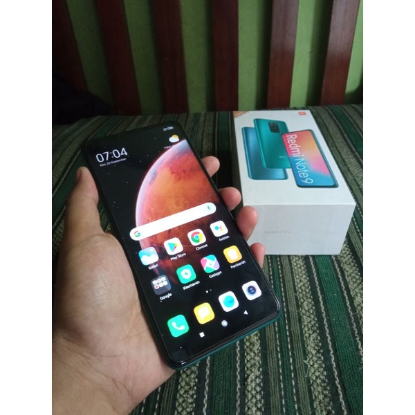 REDMI NOTE 9 4/64 FULLSET ORI (SECOND)