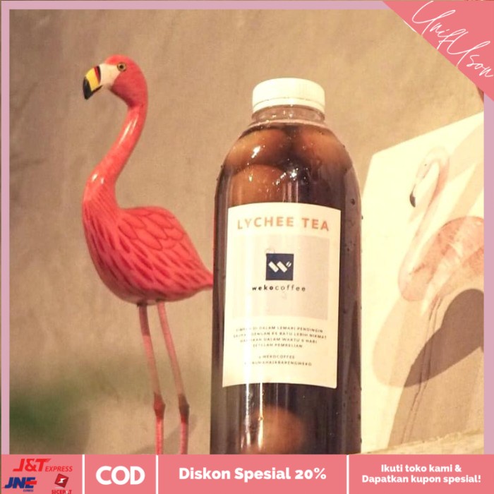 

⭐COD⭐ Lychee Tea 1 LT - Teh Leci dengan buah leci