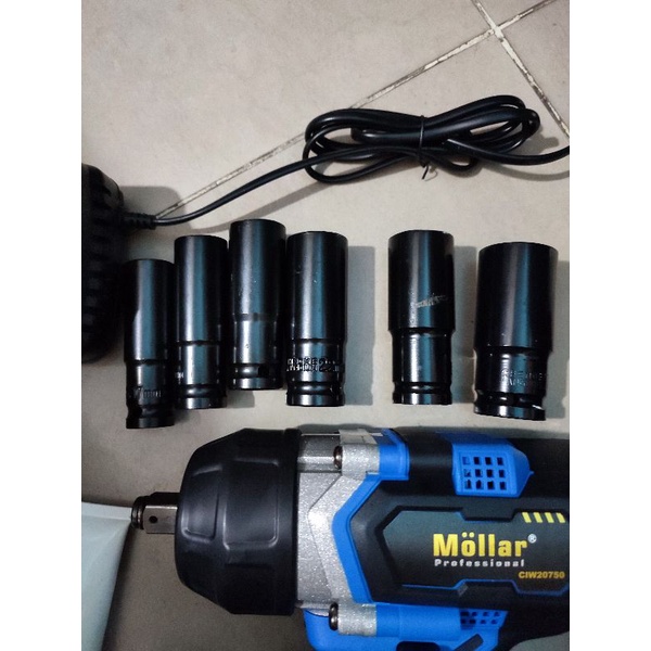 mollar CIW20750 set cordless impact wrench alat buka baut 20v 750nm CIW 20750