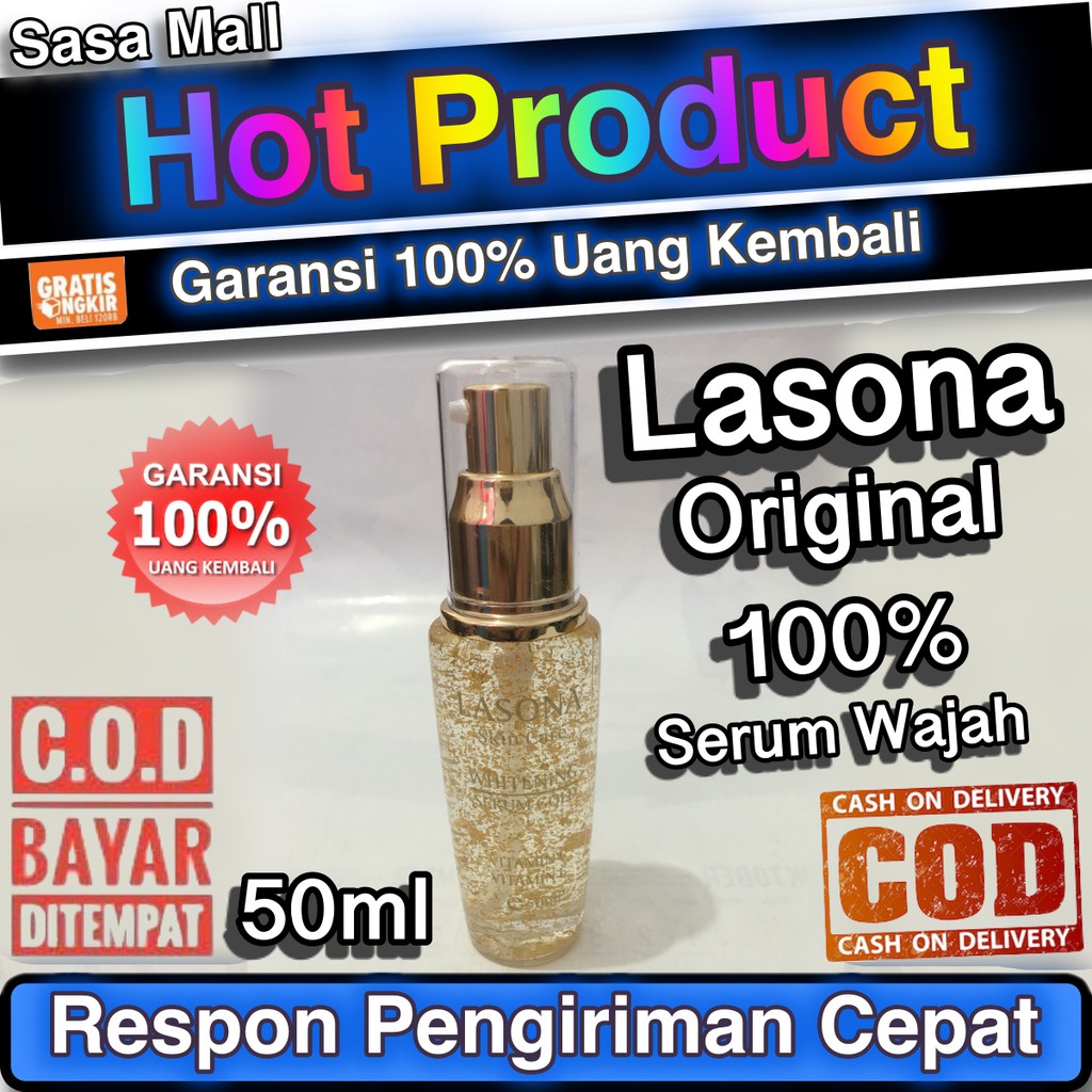Serum Lasona Skin Care Whitening Isi 50ml Essence Wajah Original 100% Beauty SkinCare Asli Malaysia