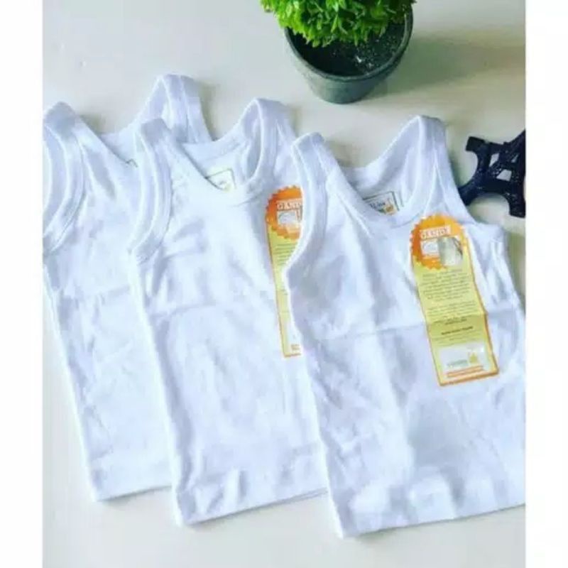 Velvet junior singlet kaos dalam putih isi 1 pc NB XS S M L LB 2 3 4 5 6 7