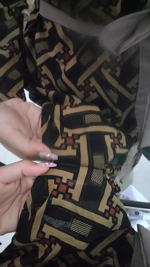 Tey-17 Batik Wanita Asj Sa Hrb026 Kenongo Kemeja Tosca Pendek