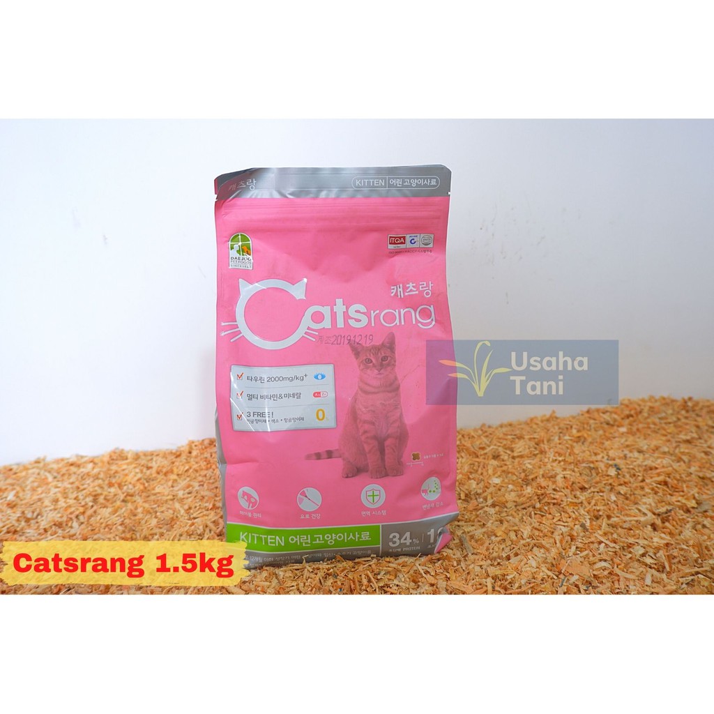 Usaha Tani Bogor - CATSRANG Kitten Makanan Anak Kucing 1.5kg Made in Korea