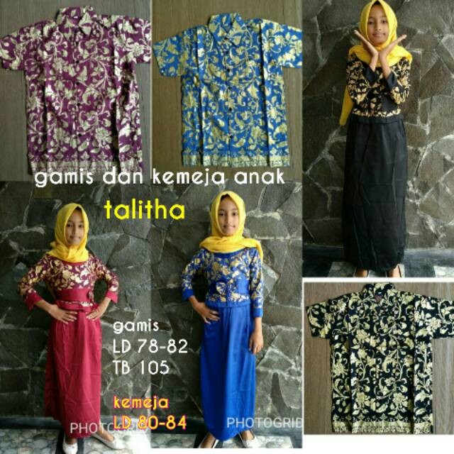 Gamis Anak 5th / Baju Gamis Ank Tanggung / Gamis Anak 7th / Hem Anak Tanggung / H Batik Anak