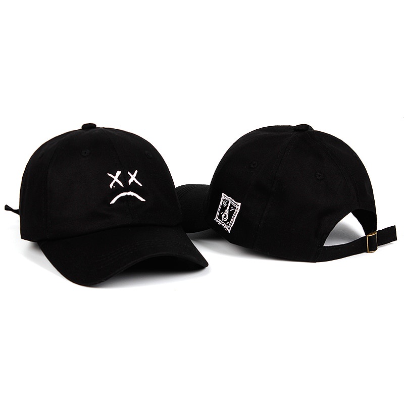 VORON Topi Baseball Snapback Marshmello Sad HITAM