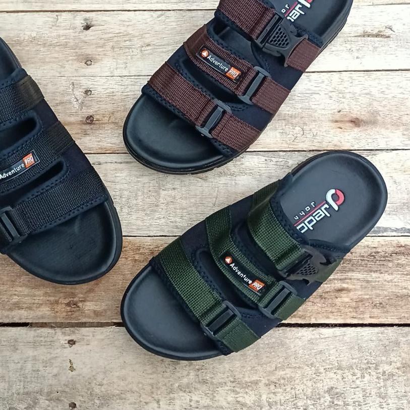 ۝ Jeddi ( SANDAL GNG BROMO 403 ) / Sandal gunung pria outdoor / sepatu sendal pria mirip adinova ➧