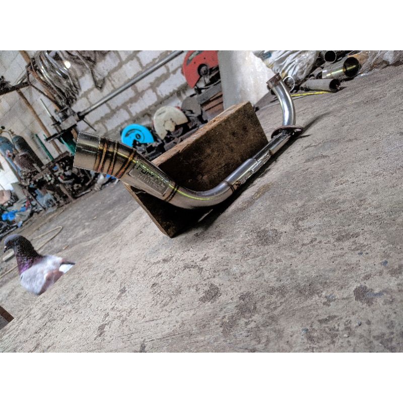 LEHER PIPA KNALPOT BENDING MIO J, MIO M3, MIO GT INLET 50MM