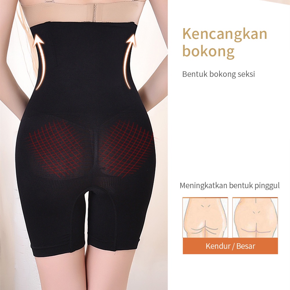 Mumystation Korset Celana Pelangsing Perut Mengangkat Pinggul Pinggang Tinggi Elastis Shaper Pants Celana Dalam Korset