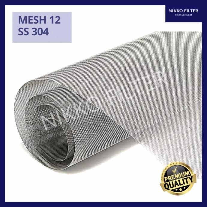 Wiremesh 12 Saringan SS 304 1M / Kawat Nyamuk Wire Mesh Stainless 12