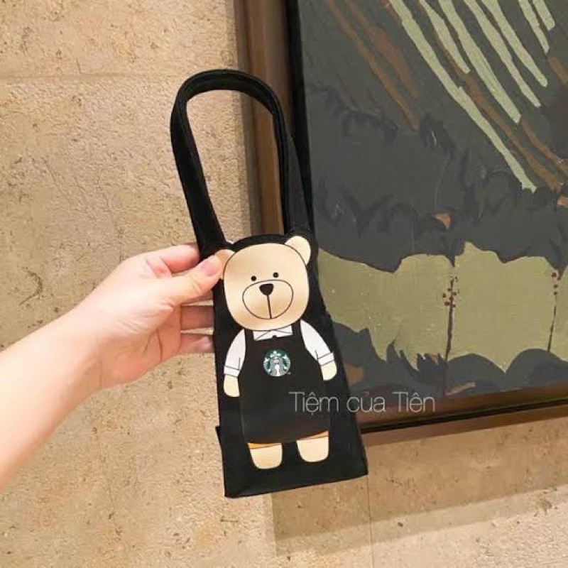 Starbucks Taiwan Bearista ToGo Cup Bag Tas Tenteng Cup