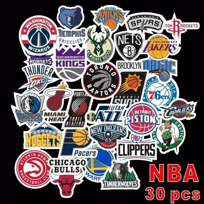 

stiker koper tahan air motif NBA sticker laptop