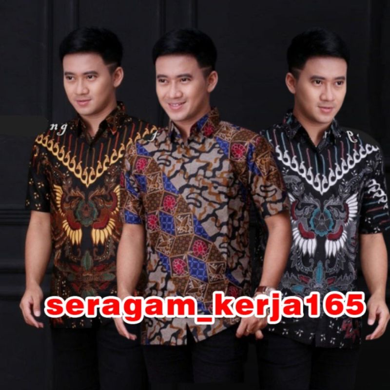 New ARRIVAL DISTRO BATIK PRIA BORDIR SOGAN HRBO26 BATIKAF NOTOARTO BATIK IPNU-IPPNU