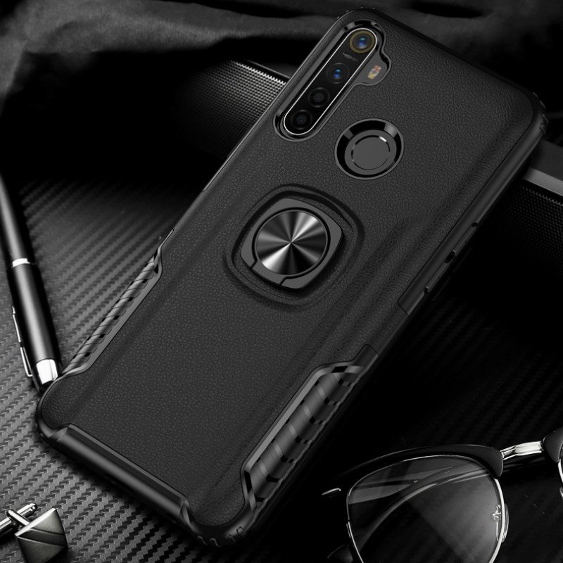 Realme 6 Pro Realme 5i / 5 Pro Realme 3 /3 Pro C3 Case Shockproof Hard PC With Stand Ring Magnet Armor Cover BY