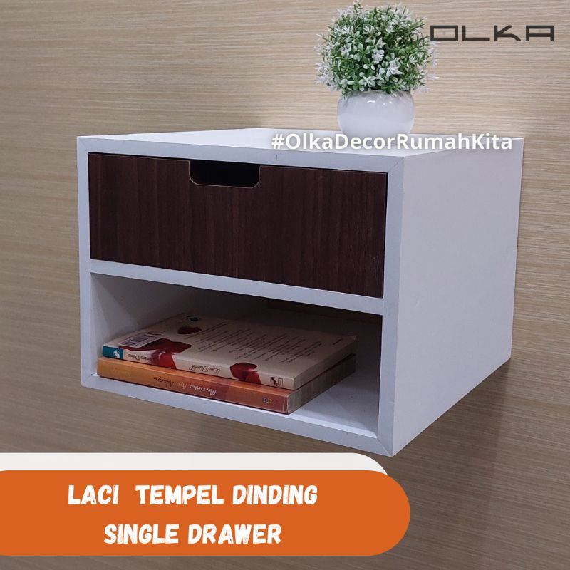 Laci Tempel Dinding Minimalis Dua Storage