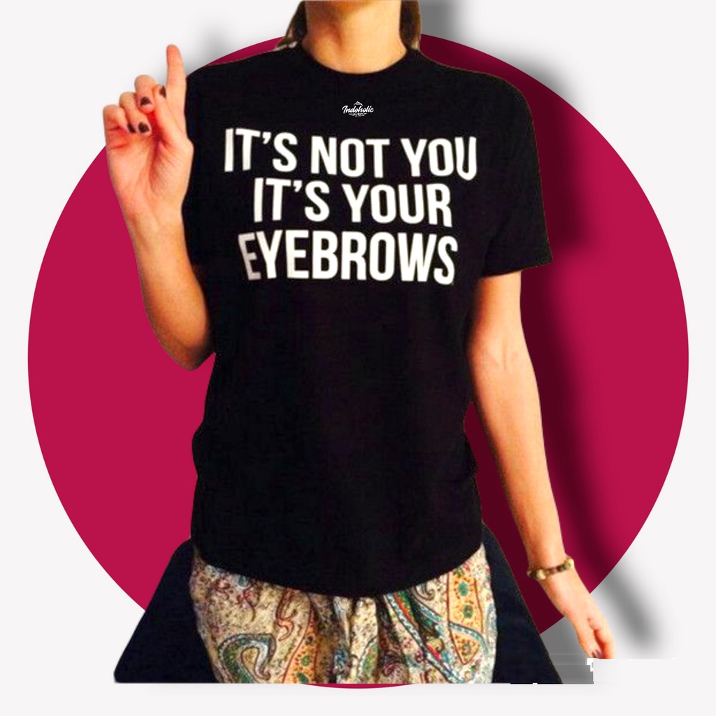 Indoholic Atasan Wanita Baju Kaos distro Oversize Polos Pakaian Tumblr Fashion Original Combed 100% It's Not You