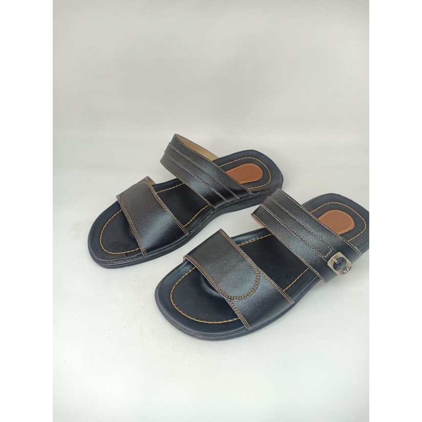 Sandal Kulit Pria/ Sandal Slide Kulit Pria/ Kulit Asli