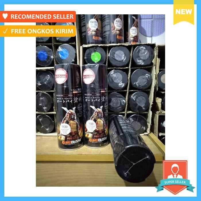 Pilok/pylox cat semprot samurai black metallic/hitam metalik 1139